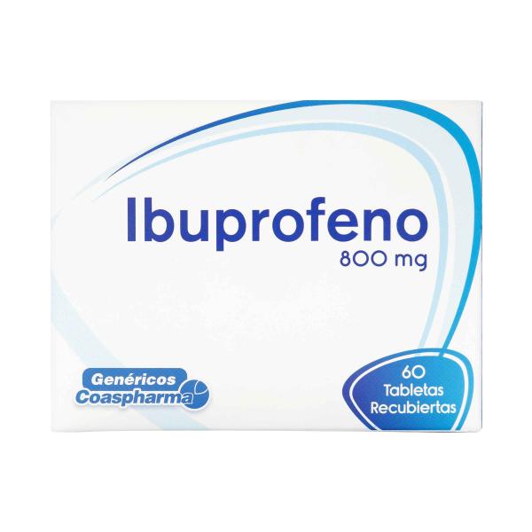 IBUPROFENO 800 MG 60 TABLETAS COA