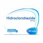 HIDROCLOROTIAZIDA 25 MG 240 TBS COA