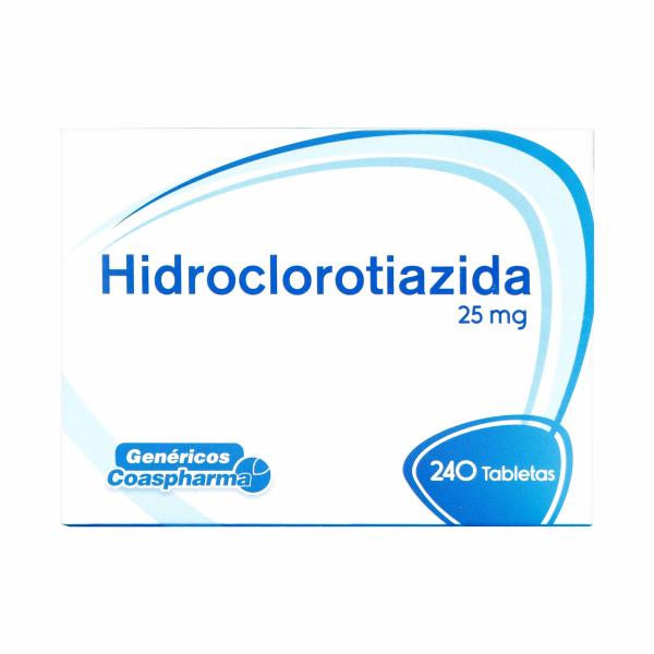 HIDROCLOROTIAZIDA 25 MG 240 TBS COA