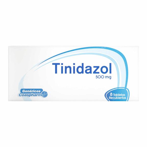 TINIDAZOL 500 MG 8 TABLETAS COA