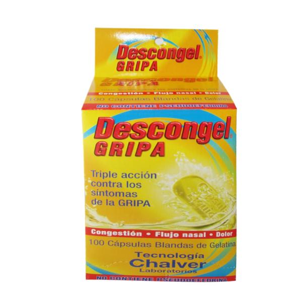 DESCONGEL GRIPA 100 CAP.BLANDA GELAT.(A)
