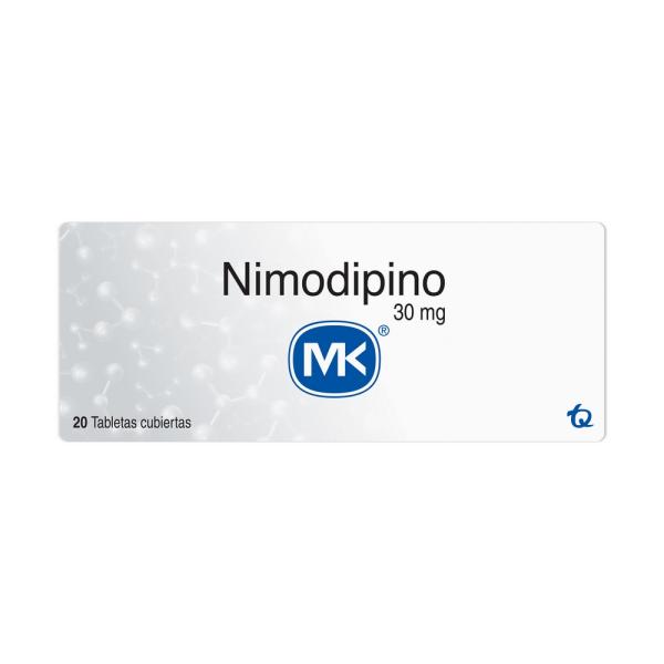 NIMODIPINO 30 MG 20 TABLETAS MK