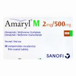 AMARYL M 2 MG/500 MG 30 COMP