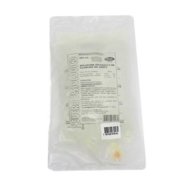 SUERO FISIOLOGICO QUIBI BOLSA 500 ML