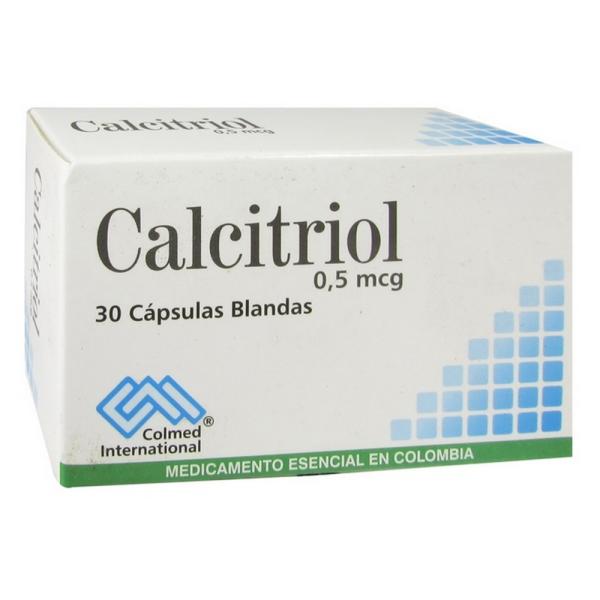 CALCITRIOL 0.50 MCG 30 CAPSULAS PC