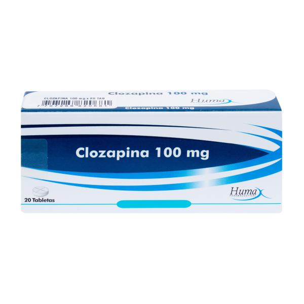 CLOZAPINA 100 MG 20 TABLETAS HP (C)