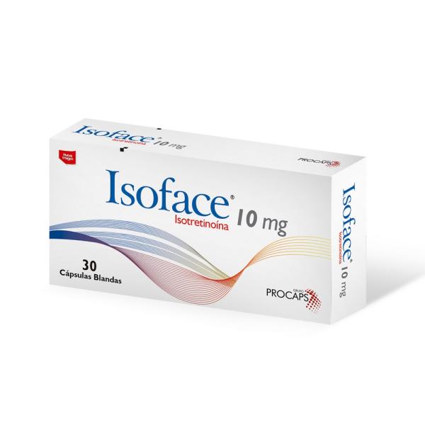 ISOFACE 10 MG 30 CAPSULAS(A)(3%+)(PAE)
