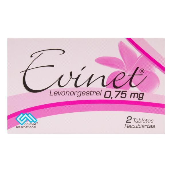 EVINET 0.75 MG 2 TABLETAS(P)17415