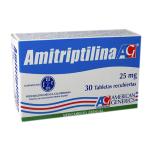 AMITRIPTILINA 25 MG 30 TABLETAS AG