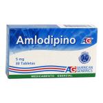 AMLODIPINO 5 MG 30 TABLETAS AG