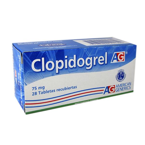 CLOPIDOGREL 75 MG 28 TABLETAS AG(P)43134
