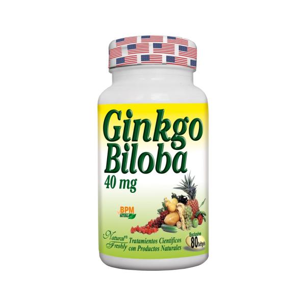 GINKGO BILOBA 40 MG 80 TABLETAS NF