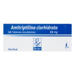 AMITRIPTILINA 25 MG 30 TABLETAS RC