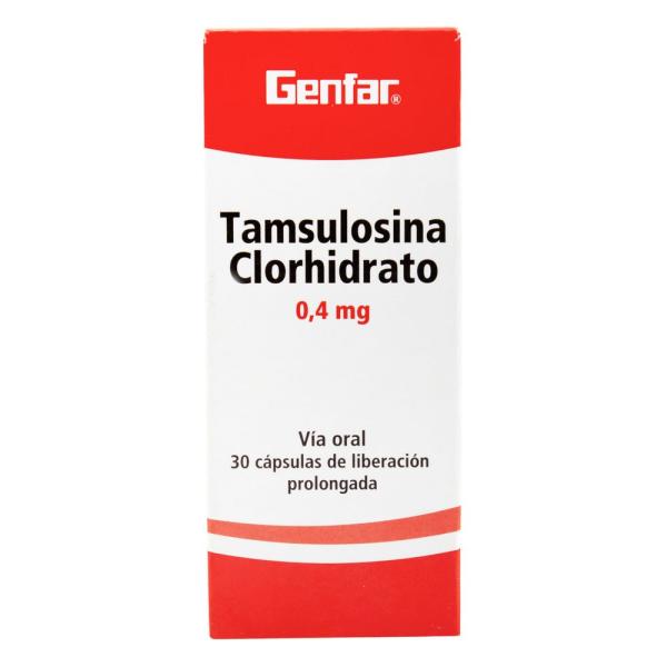 TAMSULOSINA 0.4 MG 30 CAPSULAS GF