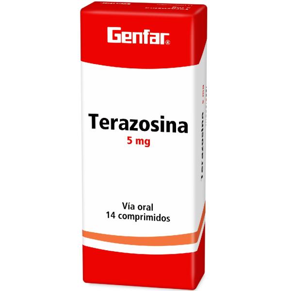TERAZOSINA 5 MG 14 TABLETAS GF