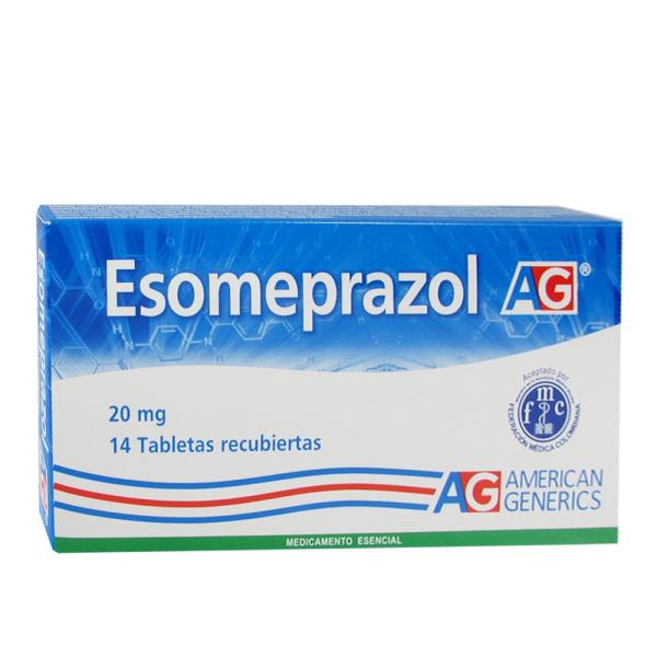 ESOMEPRAZOL 20 MG 14 TABLETAS AG