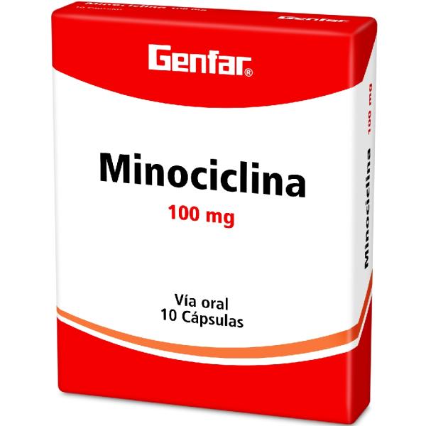 MINOCICLINA 100 MG 10 TABLETAS GF