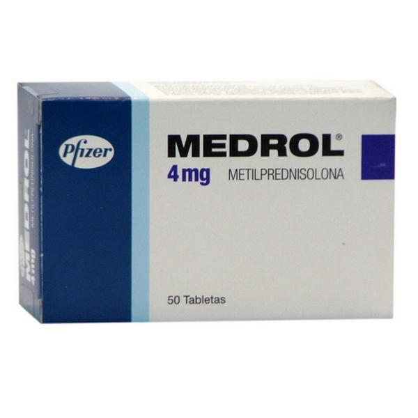 MEDROL 4 MG 50 TABLETAS(3%+)