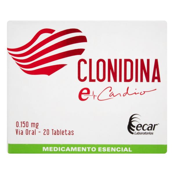 CLONIDINA 0.150 MG 20 TABLETAS EC