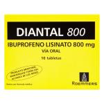 DIANTAL 800 MG 10 TABLETAS