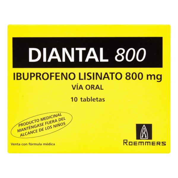 DIANTAL 800 MG 10 TABLETAS