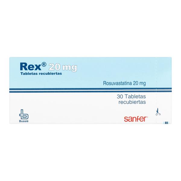 REX ROSUVASTATINA 20 MG 30 TBS (A)