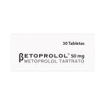 BETOPROLOL 50 MG 30 TABLETAS(M)12180