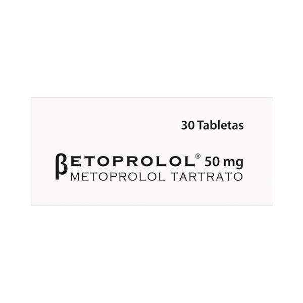 BETOPROLOL 50 MG 30 TABLETAS(M)12180