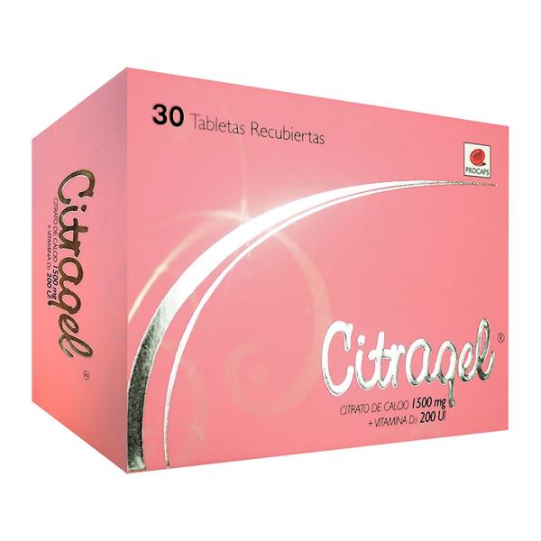 CITRAGEL 1500 MG/200 UI 30 TBS RECUBIER.