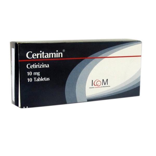 CERITAMIN 10 MG 10 TBS ICOM