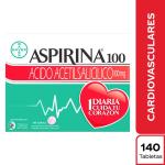 ASPIRINA 100 MG 140 TBS