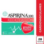 ASPIRINA 100 MG 28 TBS