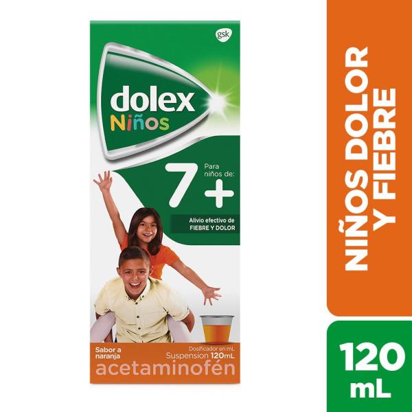 DOLEX JARABE NINOS 120 ML 7+