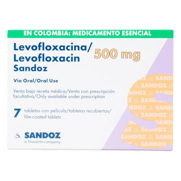 LEVOFLOXACINO 500 MG 7 TABLETAS SZ