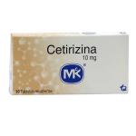 CETIRIZINA 10 MG 10 TABLETAS MK