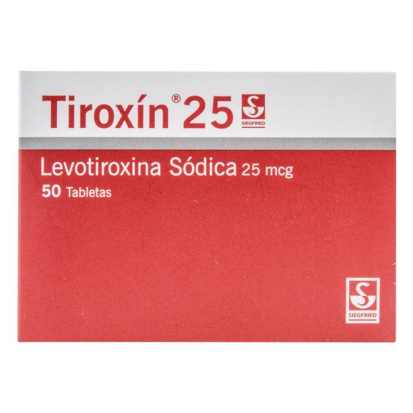 TIROXIN 25 MG 50 TABLETAS(PDB)