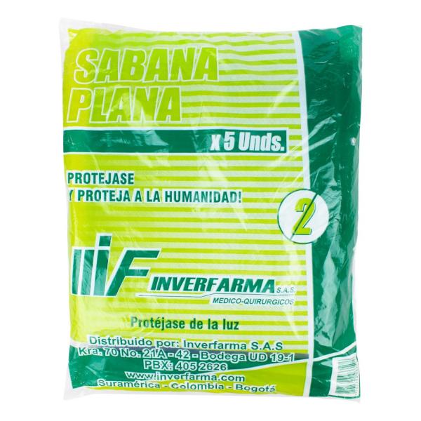 SABANA DESECHABLE 5 UND PLANA INVERFARMA