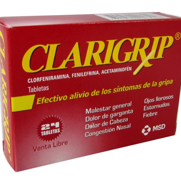 CLARIGRIP 24 TABLETAS(PAE)