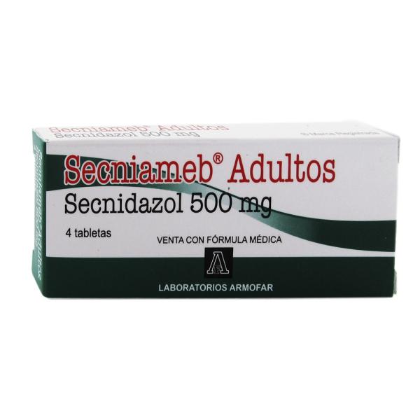 SECNIAMEB ADULTOS 500 MG 4 TBS