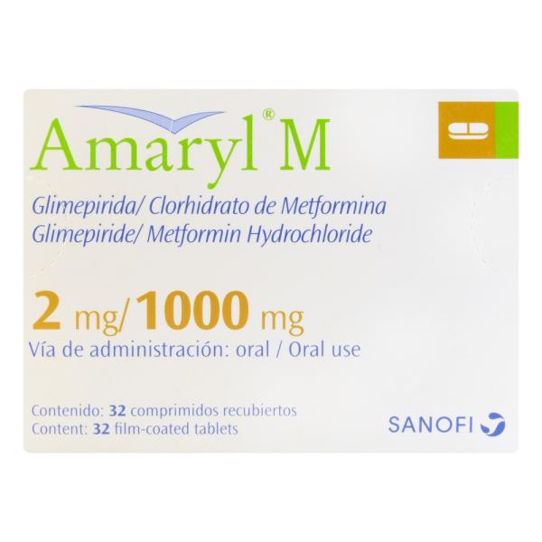 AMARYL M 2 MG/1000 MG 32 COMPR.(3%+)