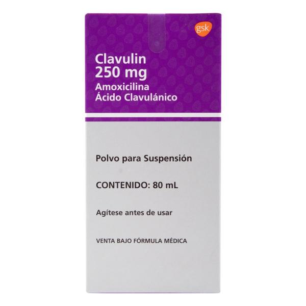 CLAVULIN 250 MG SUSP 80 ML(3%+)