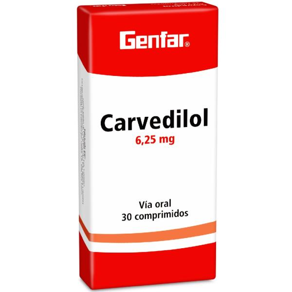 CARVEDILOL 6.25 MG 30 TB GF(M)7410