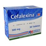 CEFALEXINA 500 MG 50 TABLETAS AG