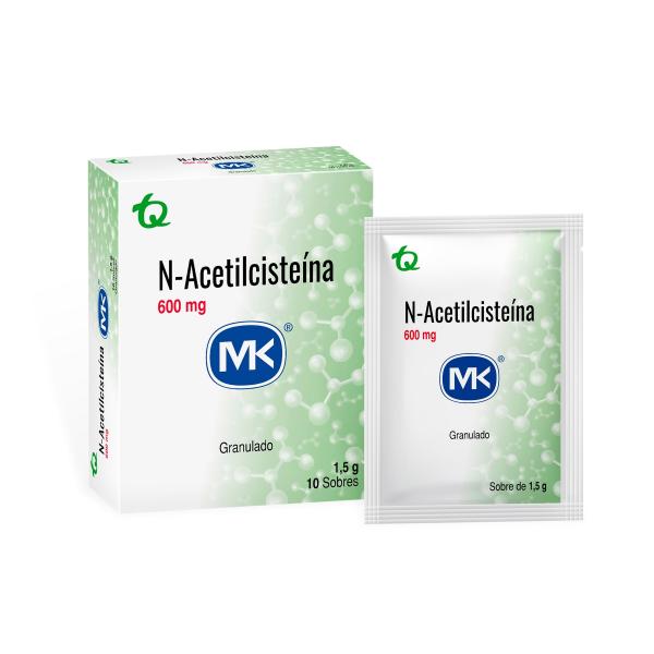 N-ACETILCISTEINA 600 MG 10 SBS MK