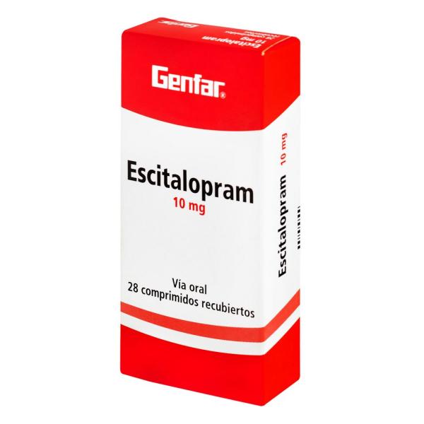 ESCITALOPRAM 10 MG 28 TABLETAS GF