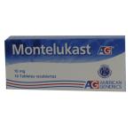 MONTELUKAST 10 MG 10 TABLETAS AG