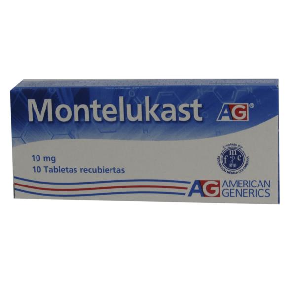 MONTELUKAST 10 MG 10 TABLETAS AG