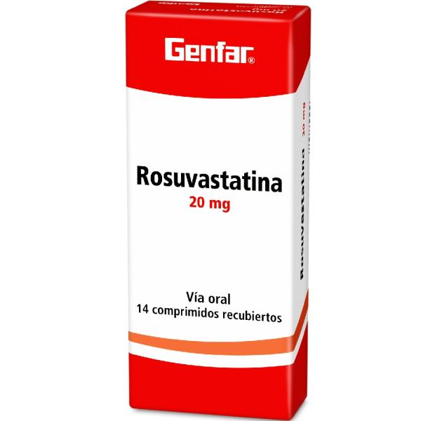 ROSUVASTATINA 20 MG 14 TABLETAS GF