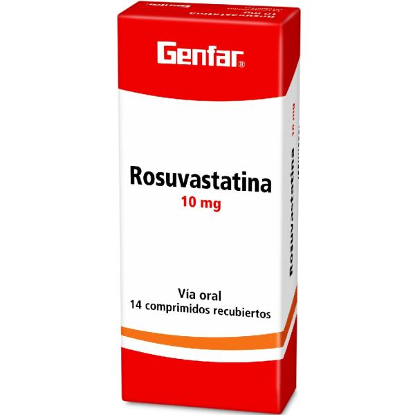 ROSUVASTATINA 10 MG 14 TABLETAS GF