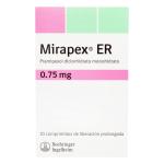 MIRAPEX ER 0.75 MG 10 TBS (P)32519(SF)